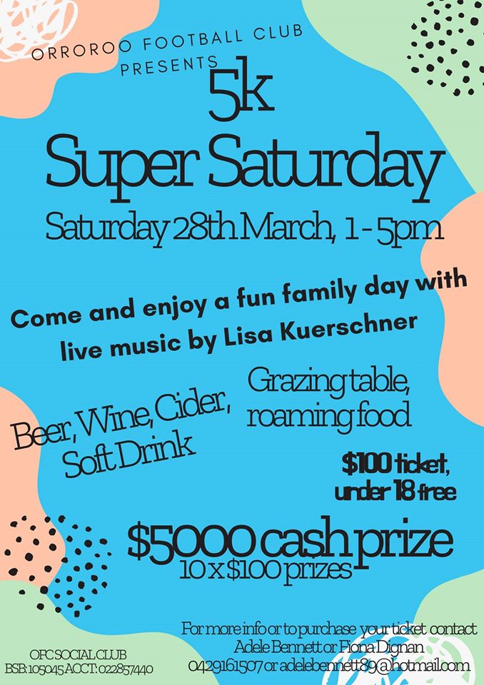 5k Super Saturday Poster