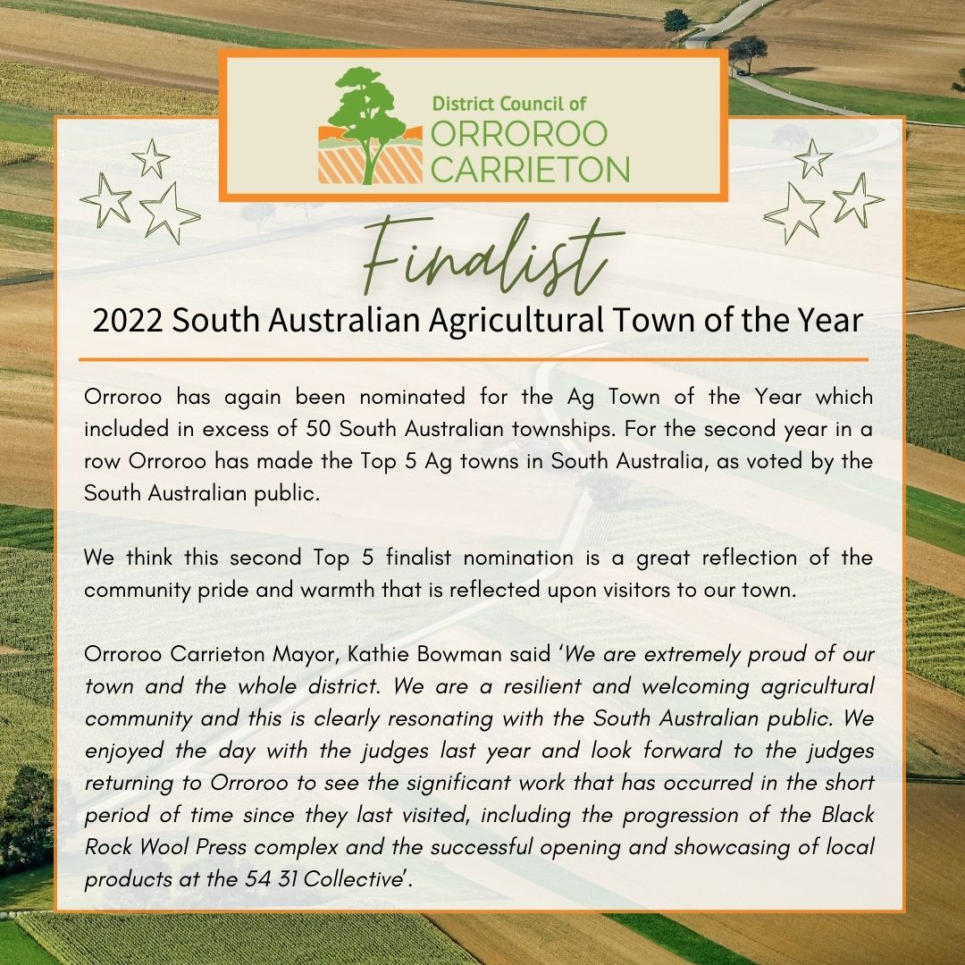 AG Town of the Year Finalist 2022